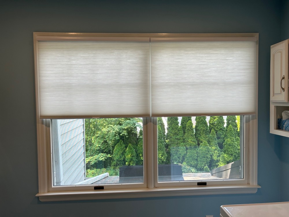 Improving Windows with Hunter Douglas 3/8-Inch Semi-Opaque Cordless Cellular Shades in Glen Rock, NJ