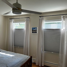 Privacy-Enhancing Hunter Douglas 3/4-Inch Cordless Blackout Cellular Shades with a Top-Down Feature in Ramsey, NJ 0