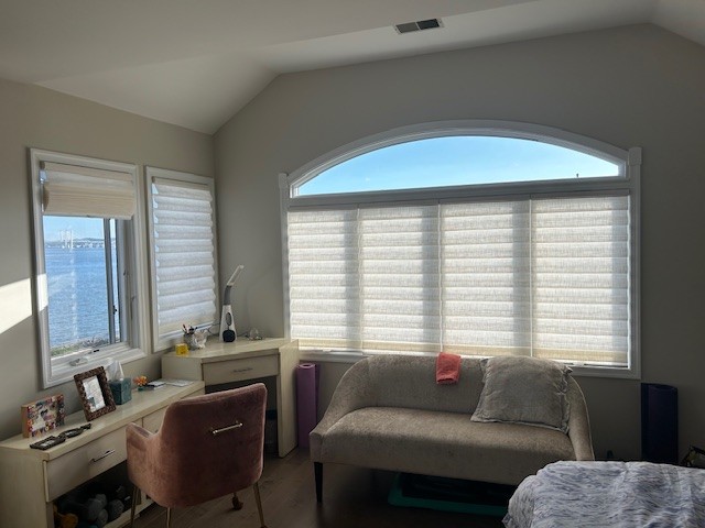 Refined Hunter Douglas Vignette Roman Shades in Piermont, NY, Rockland County